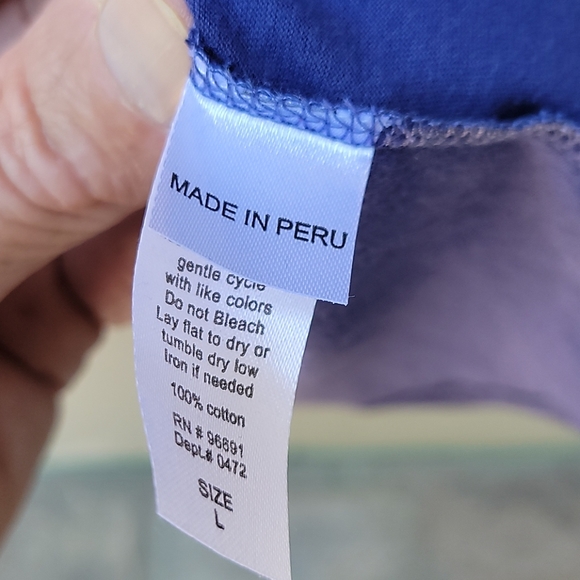 OLIAN MATERNITY EMPIRE WAISTED TOP LG - Picture 6 of 8